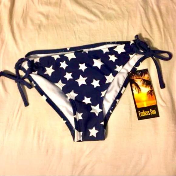 3 Piece American Flag Bikini Set - Picture 2 of 6